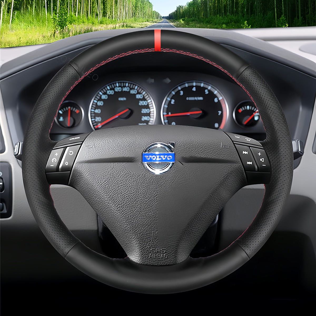 Steering Wheel Cover for Volvo S80 XC70 S60 XC90 2004-2010