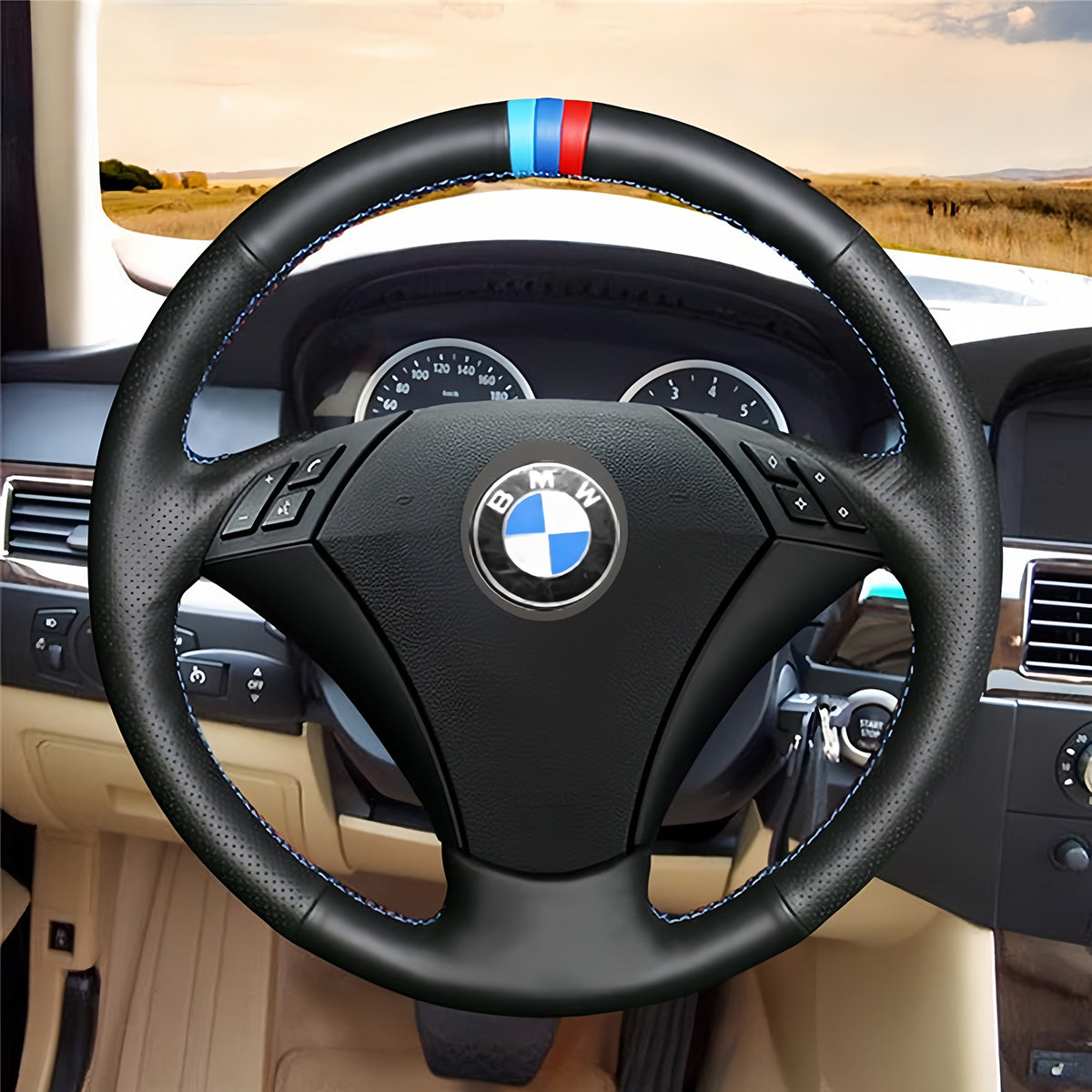 Steering Wheel Cover for BMW 5 Series E60 E61 2003-2010