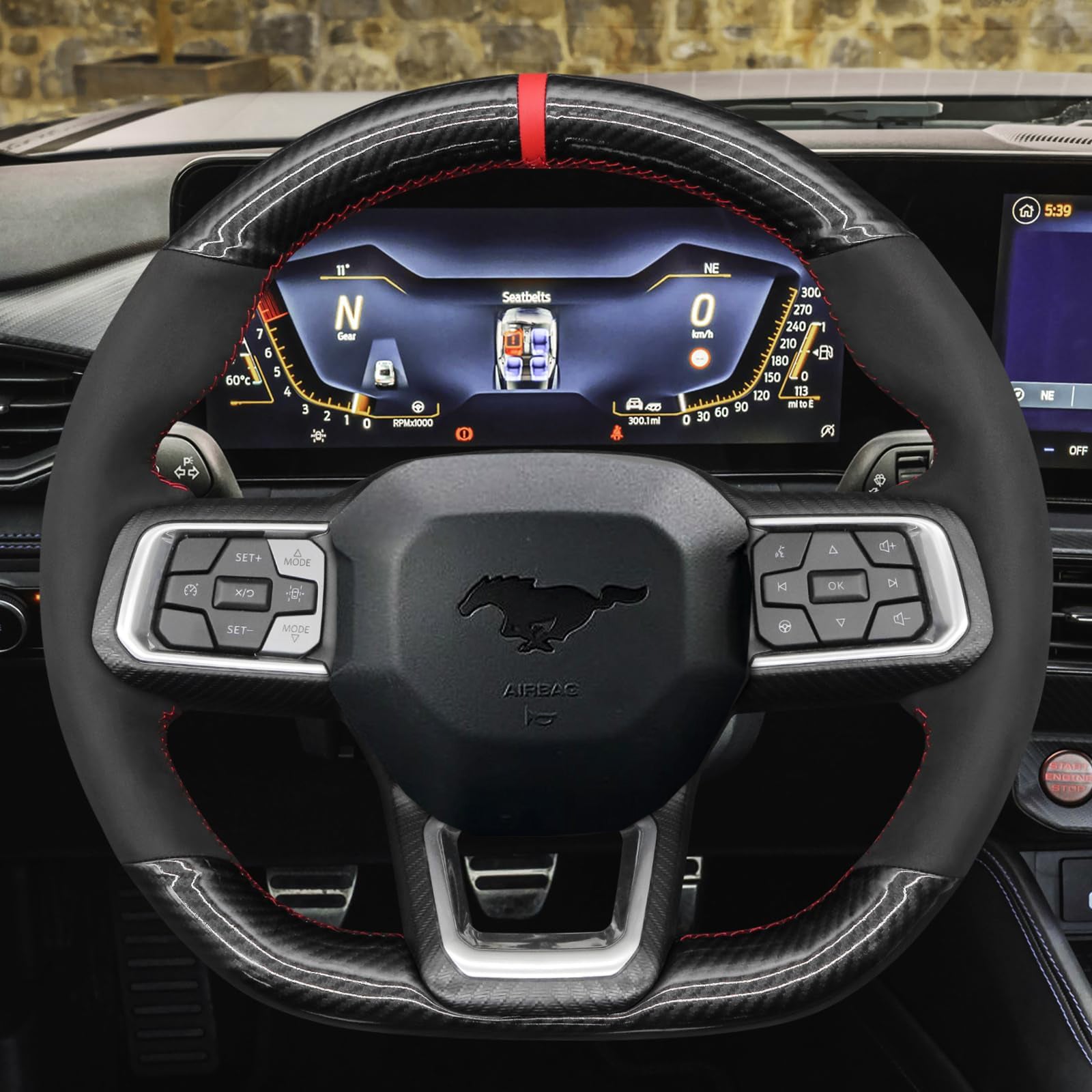 Steering Wheel Cover for Ford Mustang Ecoboost S650 Dark Horse 2024
