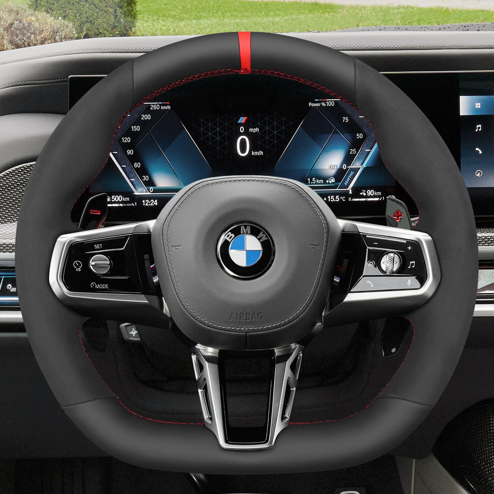 Steering Wheel Cover for BMW 5 Series 7 Series i5 i7 G60 G70 2022-2024