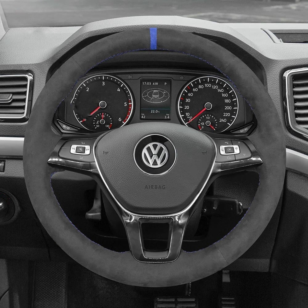 Steering Wheel Cover for Volkswagen Amarok T6 California Caravelle Kombi Multivan Transporter 2015-2021