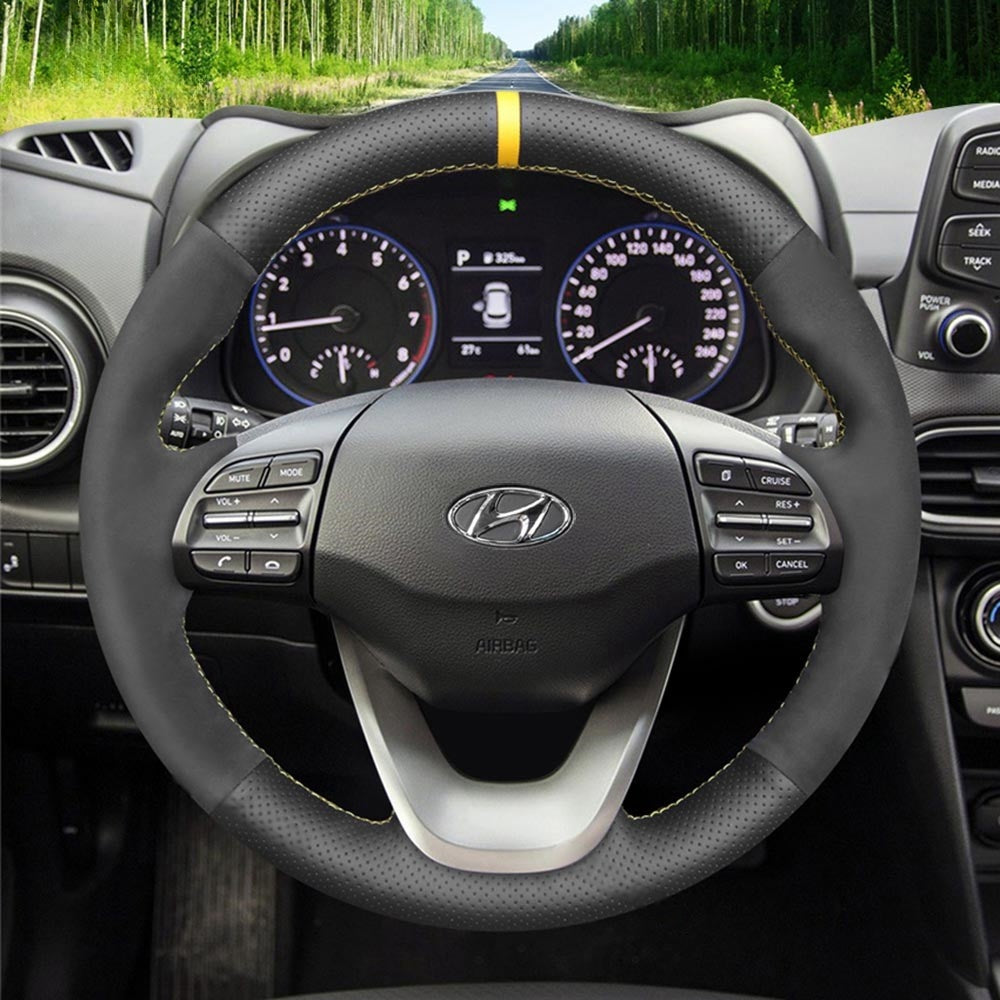 Steering Wheel Cover for Hyundai Kona 2017-2023