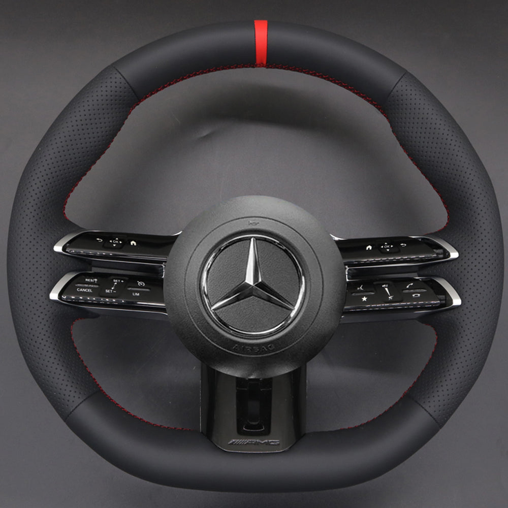 Steering Wheel Cover for Mercedes-Benz AMG W177 W206 W213 W223 C118 C192 C236 C257 V167 V295 2022-2024