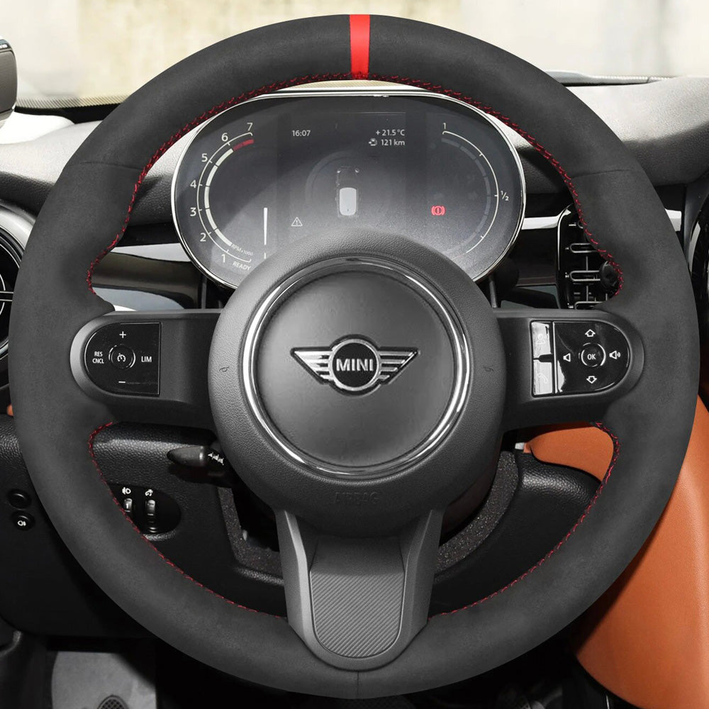 Steering Wheel Cover for Mini Clubman F54 Convertible Cabrio F57 Countryman F60 Hatchback Electric Hatch Hardtop F55 F56  2021-2024