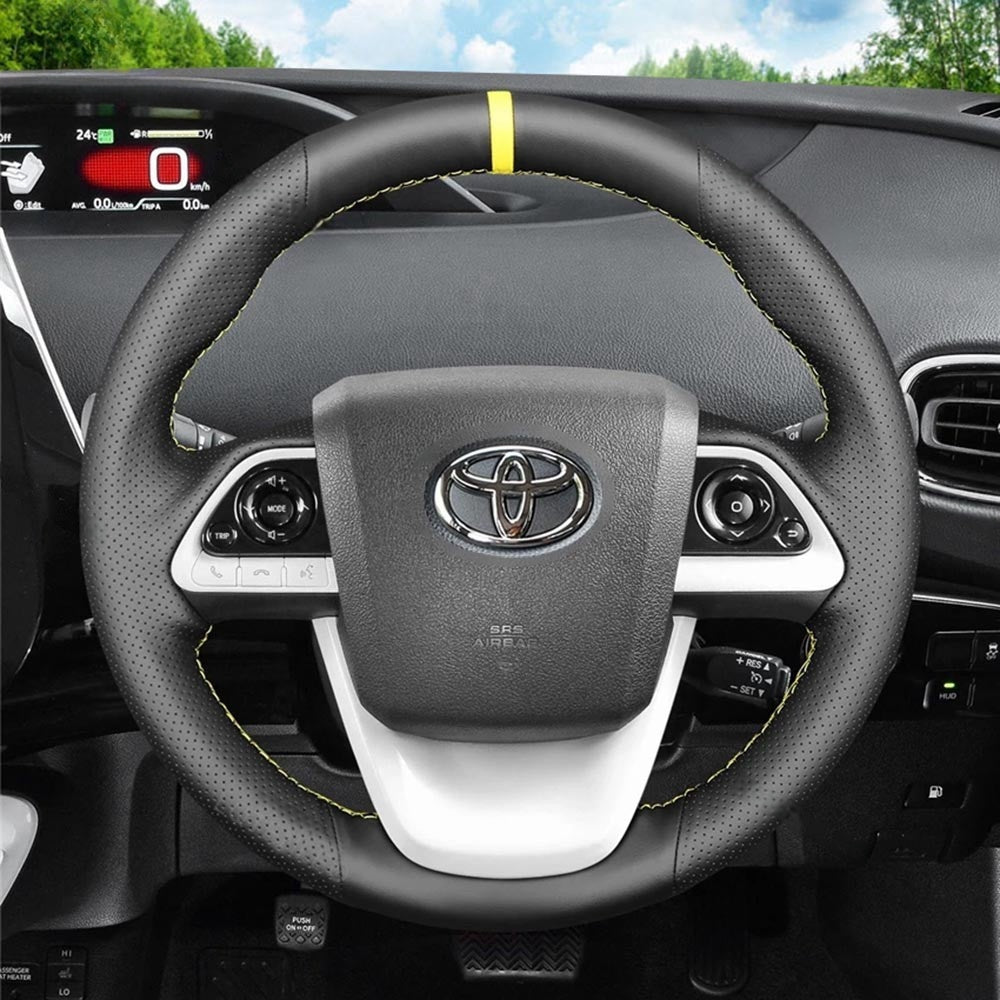 Steering Wheel Cover for Toyota Prius IV XW50 Prius Prime Mirai 2015-2024