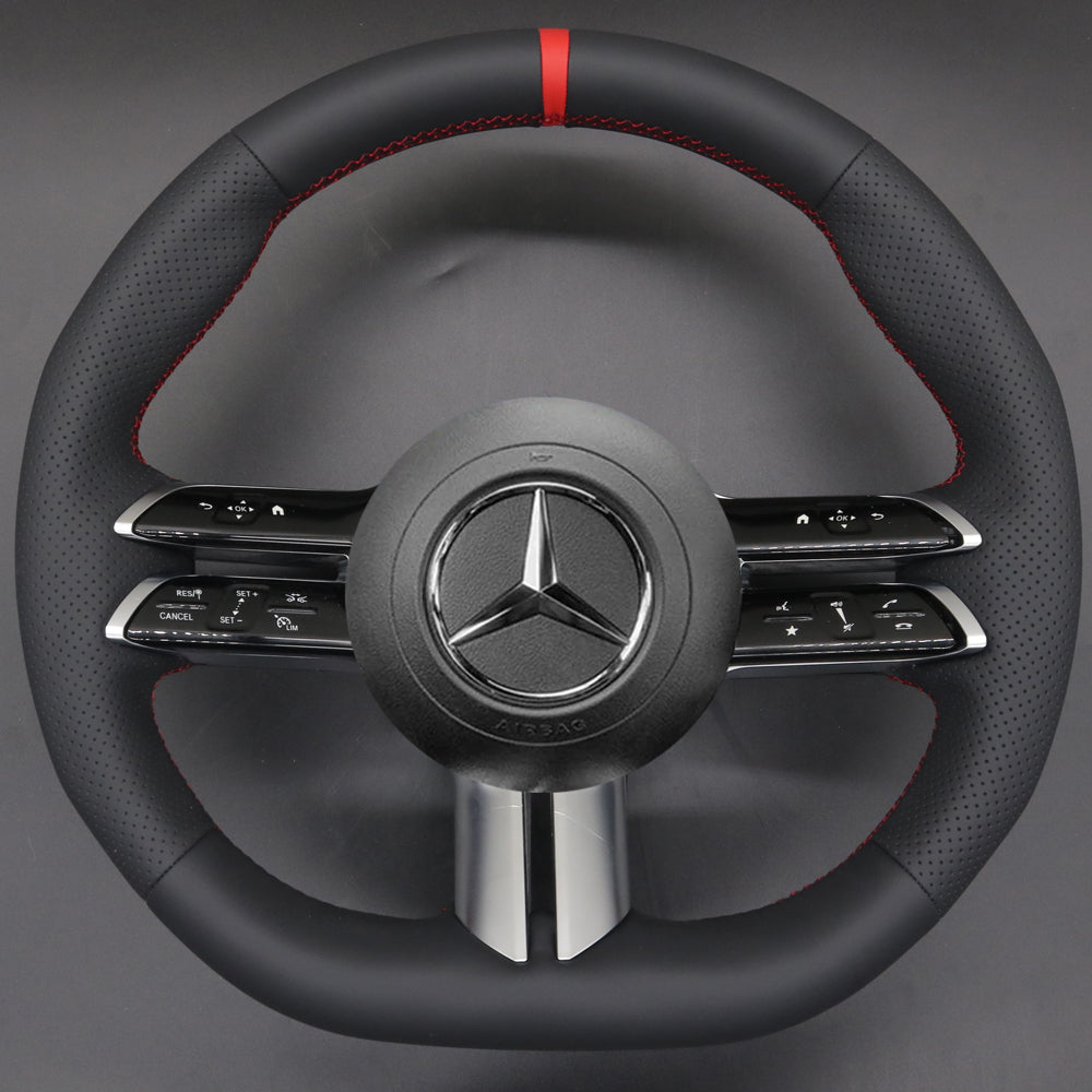 Steering Wheel Cover for Mercedes-Benz AMG W177 W206 W213 W223 W247 C118 C236 C257 V295 V297 2022-2024