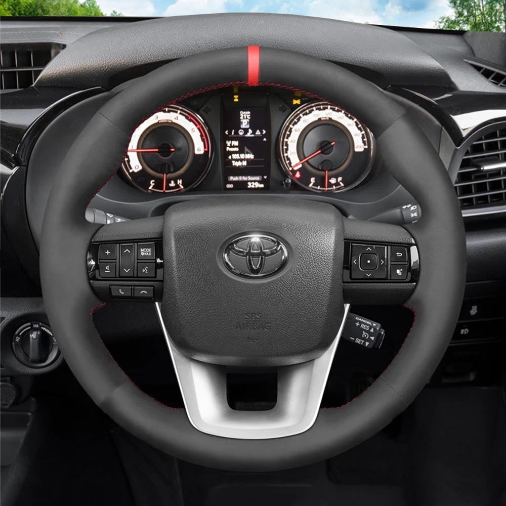 Steering Wheel Cover for Toyota Hilux Fortuner Land Cruiser 2015-2024