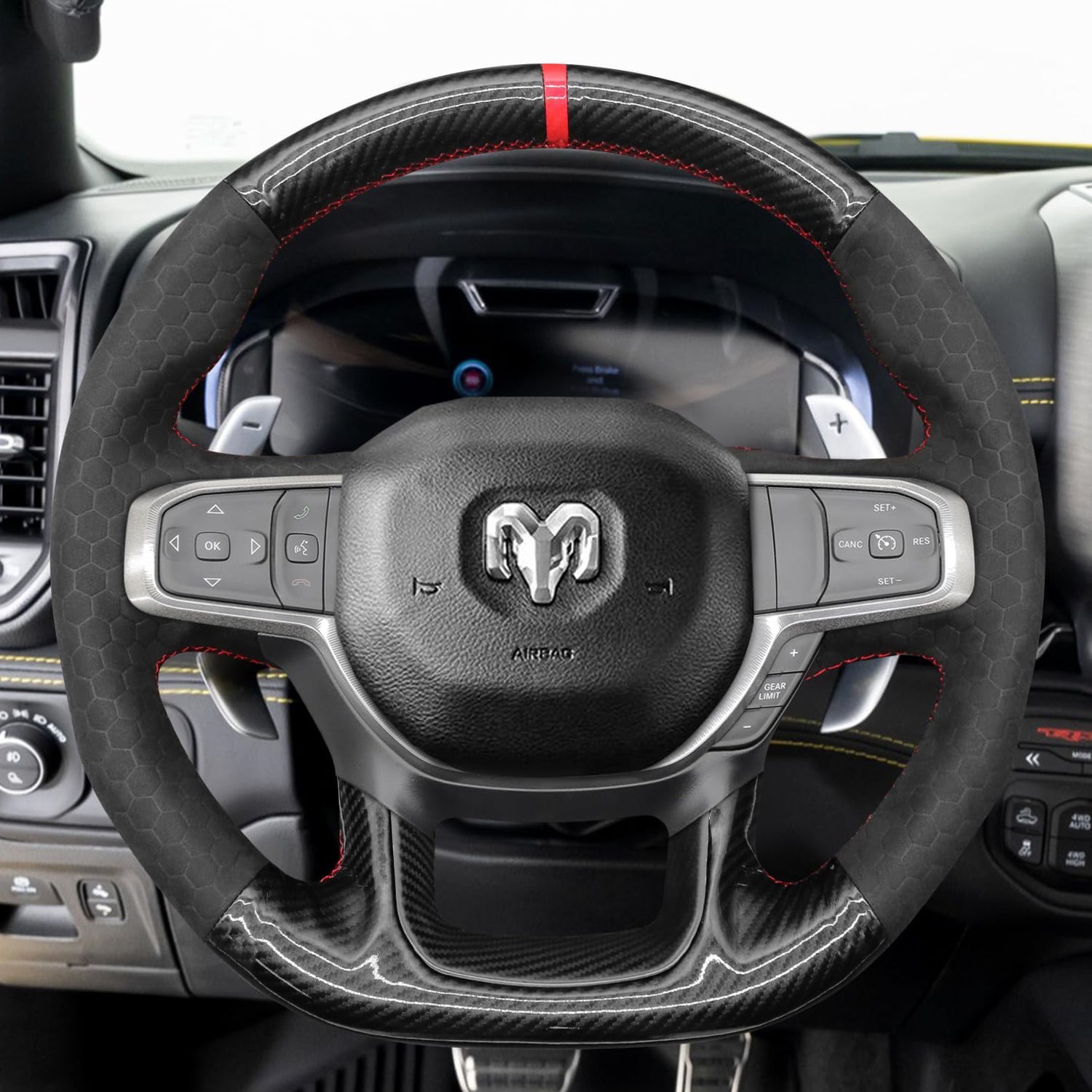 Steering Wheel Cover for Dodge RAM 1500 TRX GT RHO 2021-2025