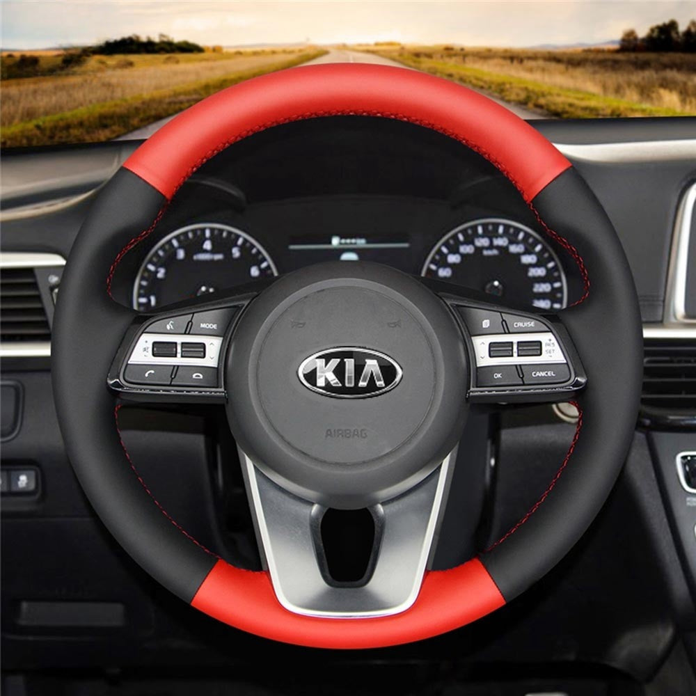 Steering Wheel Cover for Kia K5 Forte Optima Seltos Ceed Cerato Proceed Xceed 2018-2022