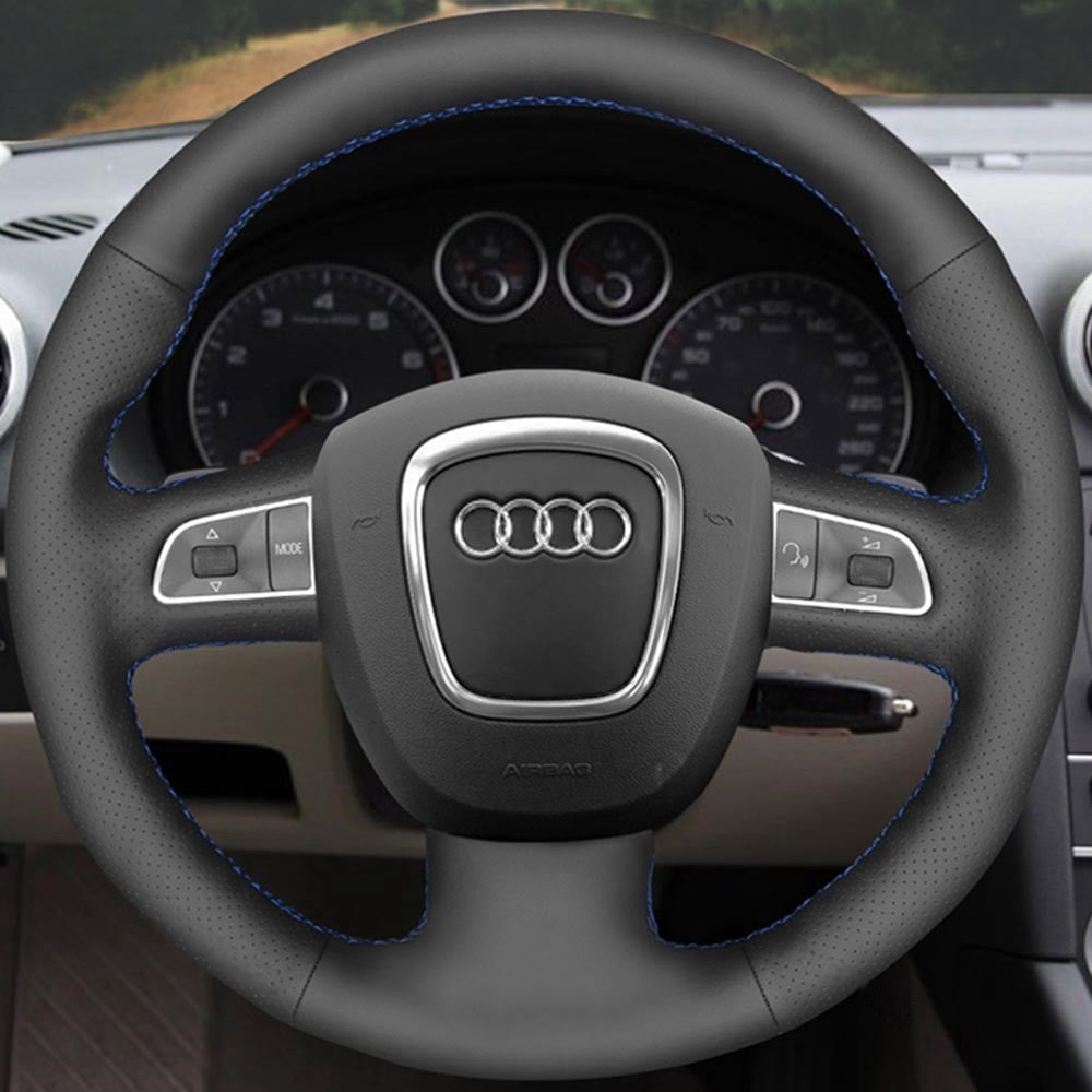Steering Wheel Cover for Audi A3 A4 A5 A6 A8 Q5 Q7 S3 S4 S5 S6 S8 RS 4 Seat Exeo