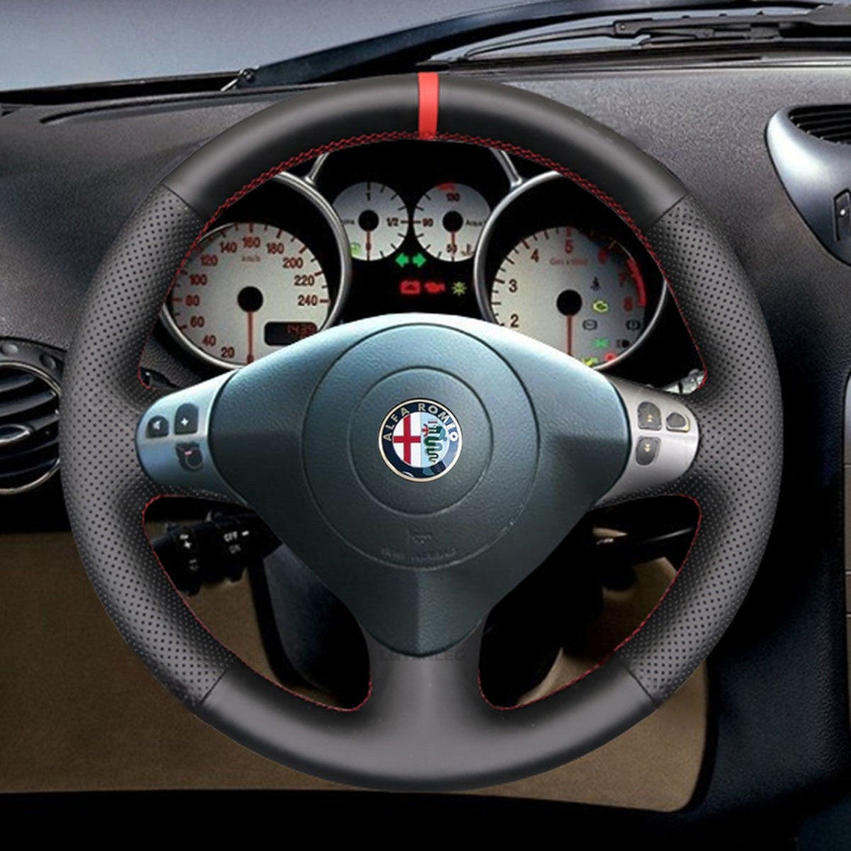 Steering Wheel Cover for Alfa Romeo 147 156 Crosswagon 2000-2010