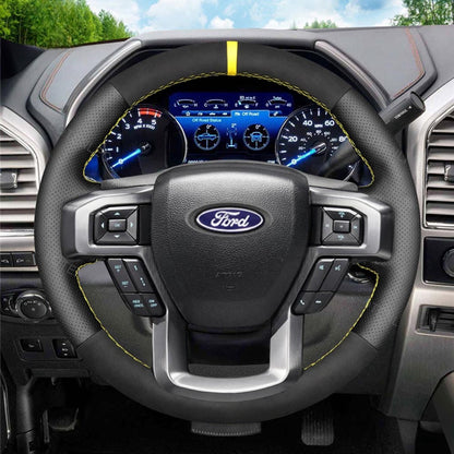 Steering Wheel Cover for Ford F-150 F150 F-250 F250 F-350 F350 F-450 F450 Expedition 2015-2023