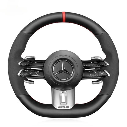 Steering Wheel Cover for Mercedes-Benz AMG GT C190 R190 E53 E63S W213 EQE V295 SL55 SL63 R232 2021-2023