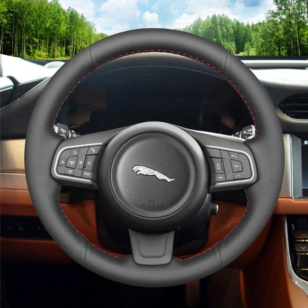 Steering Wheel Cover for Jaguar E-Pace F-Pace XE XF Sportbrake 2015-2021