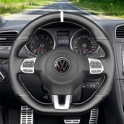 Steering Wheel Cover for Volkswagen VW Golf 6 Polo GTI Scirocco Tiguan Jetta 2009-2018