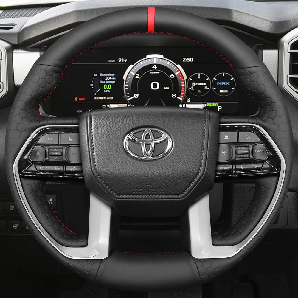 Steering Wheel Cover for Toyota Tacoma Tundra III XK70 Sequoia 4Runner 2022-2026