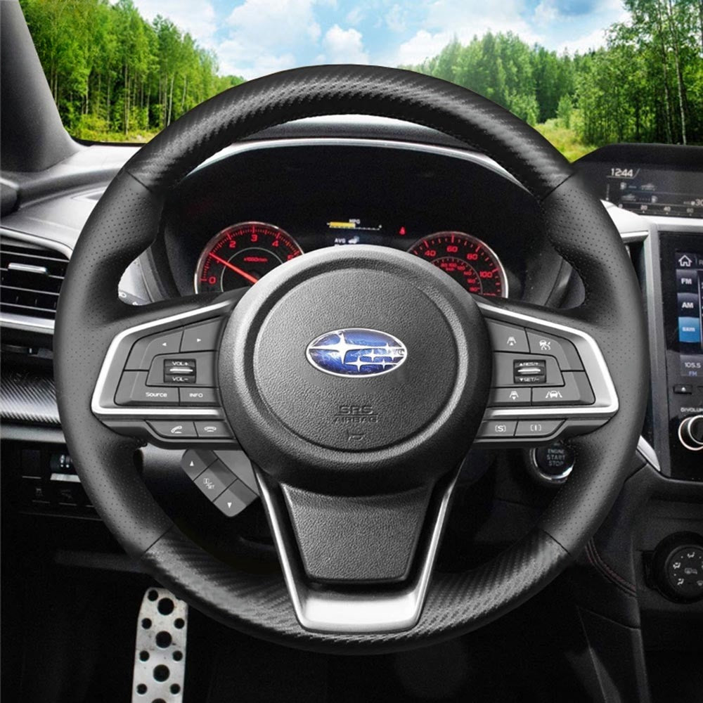 Steering Wheel Cover for Subaru Forester Ascent Crosstrek Impreza Legacy Outback 2018-2020