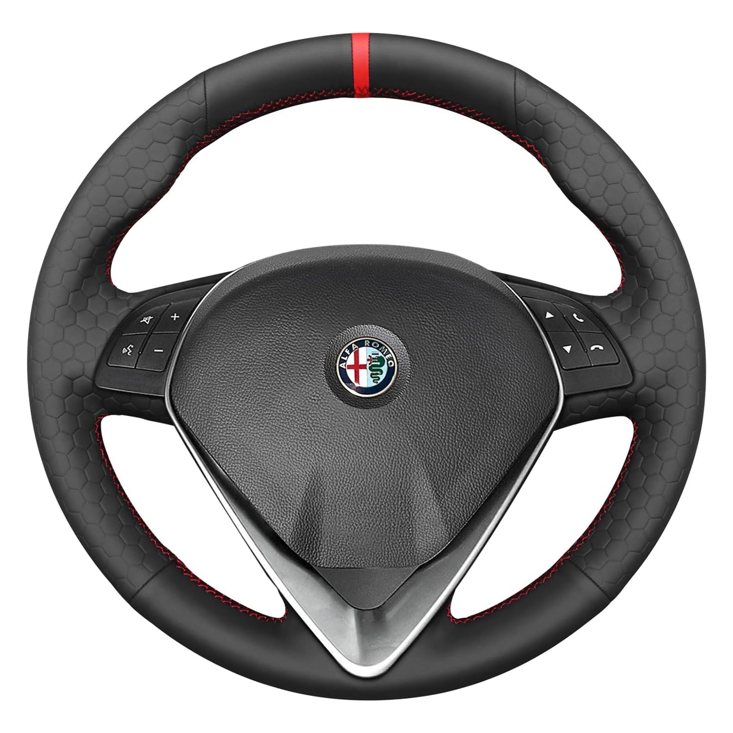 Steering Wheel Cover for Alfa Romeo Giulietta 2014-2021 (O Shape)