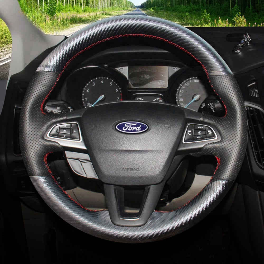 Steering Wheel Cover for Ford Focus Kuga Escape Grand C-Max Ecosport 2015-2022