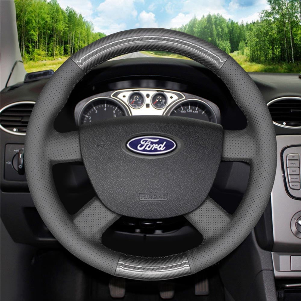 Steering Wheel Cover for Ford Focus C-Max Tourneo Transit Connect 2004-2013