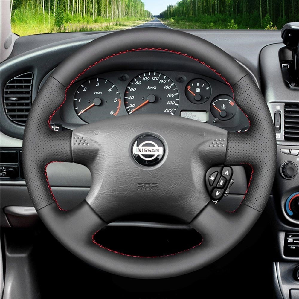 Steering Wheel Cover for Nissan Almera N16 X-Trail T30 Terrano Tino Primera 2000-2003