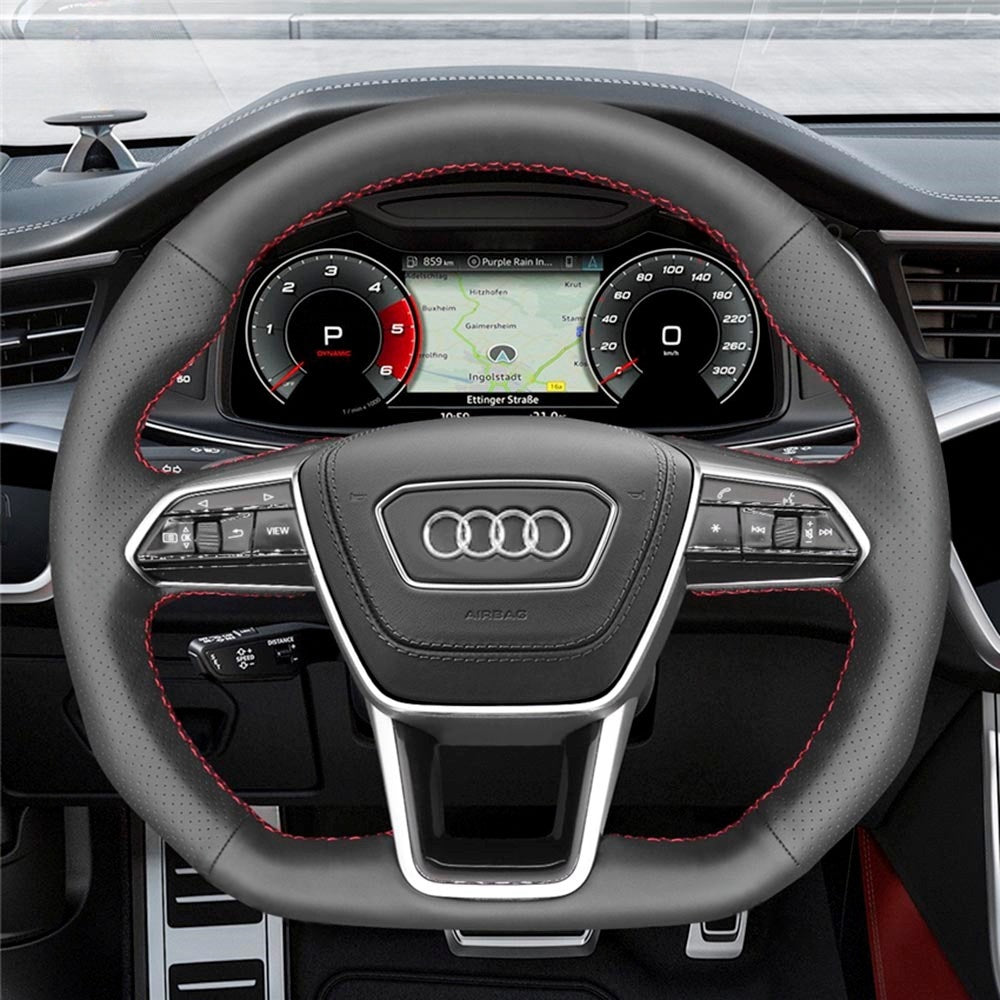 Steering Wheel Cover for Audi A6 A7 S6 S7 RS 6 RS 7 E-Tron 2018-2022