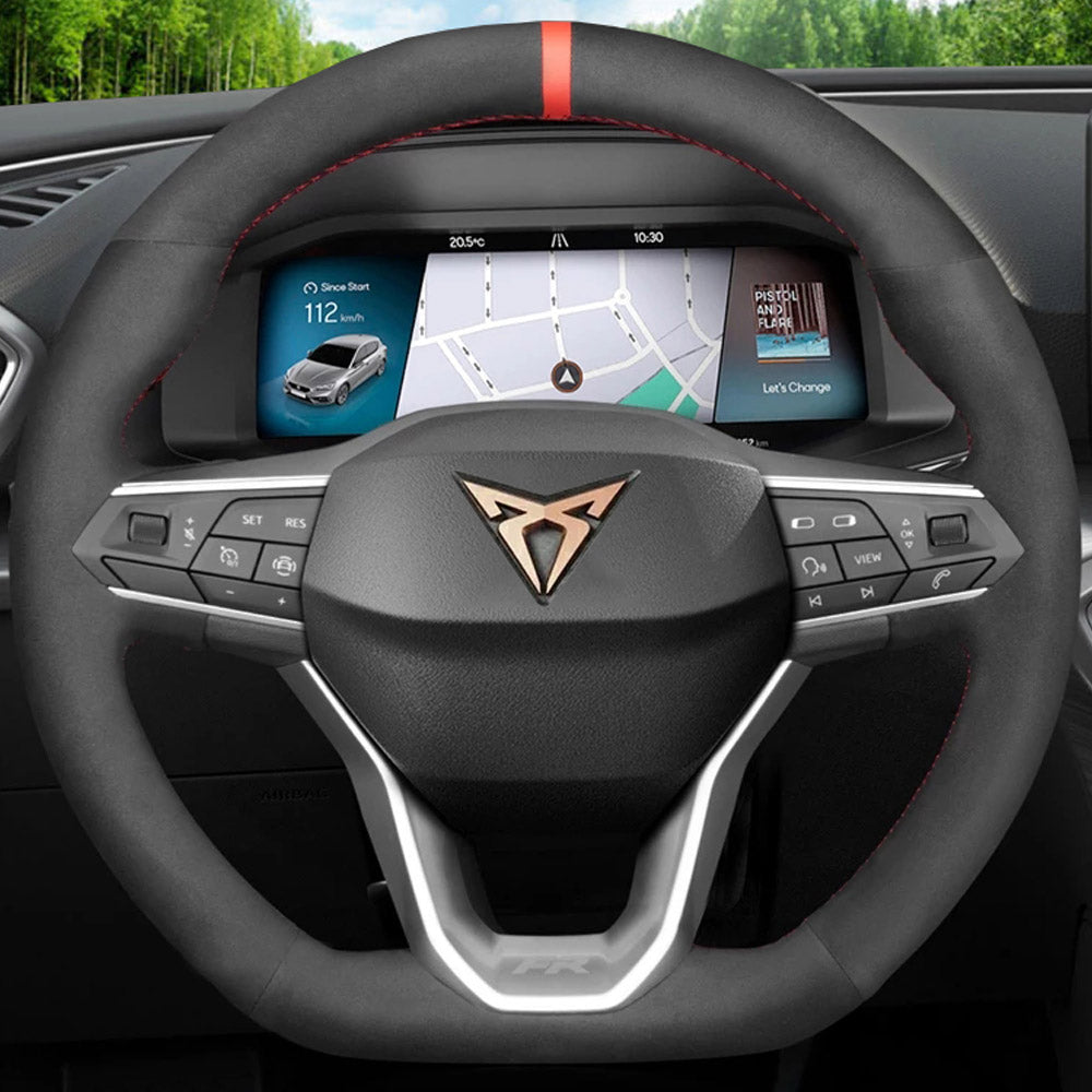Steering Wheel Cover for CUPRA Ateca Formentor Tavascan Terramar Leon Leon Sportstourer Born 2021-2025