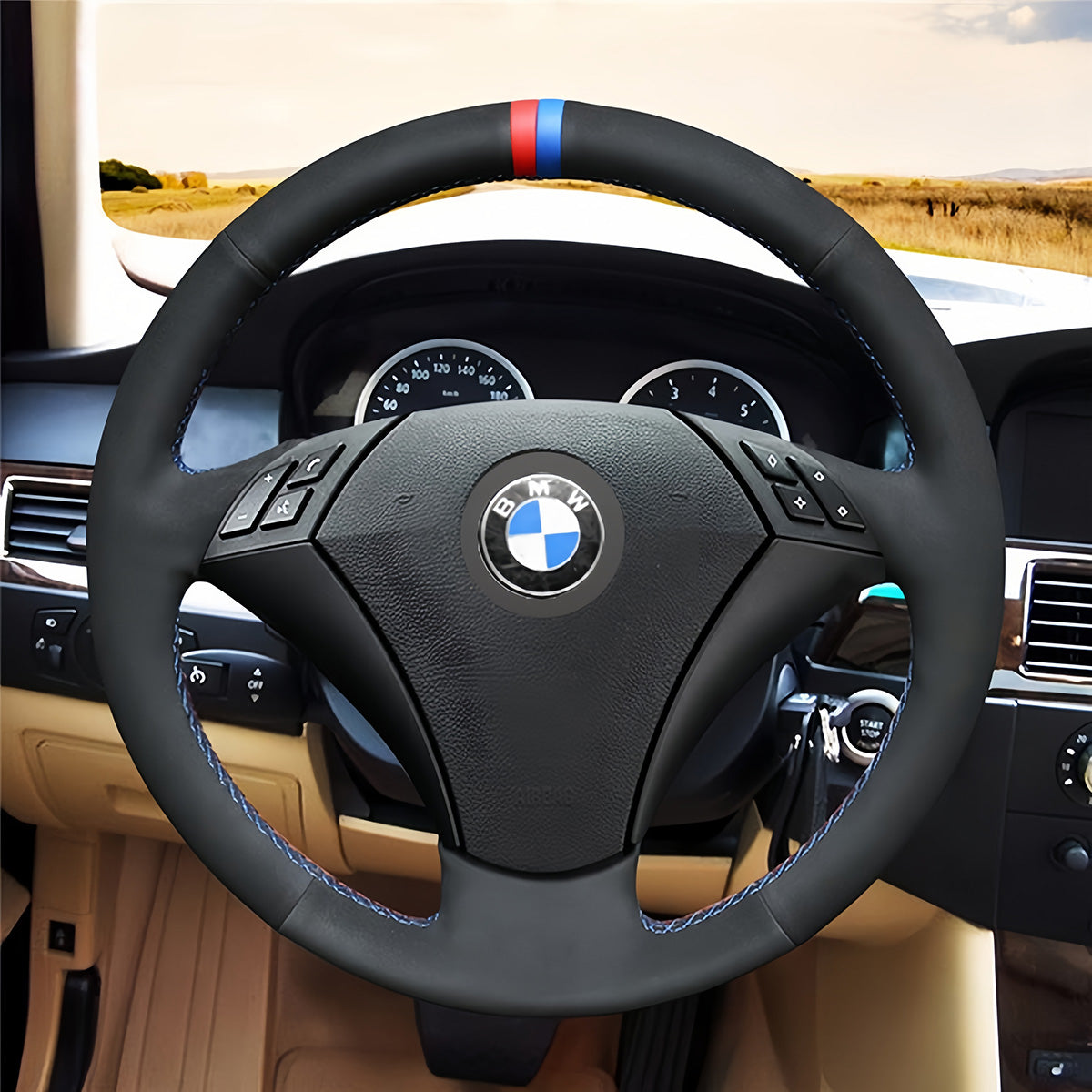 Steering Wheel Cover for BMW 5 Series E60 E61 2003-2010