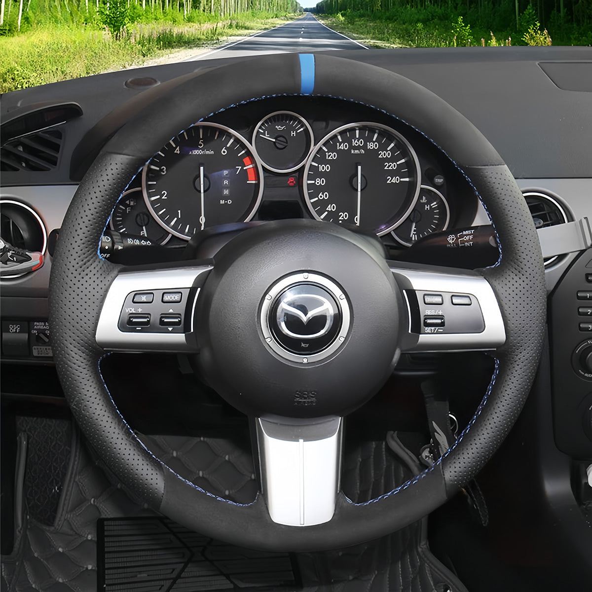 Steering Wheel Cover for Mazda MX-5 MX5 RX-8 RX8 CX-7 CX7 2006-2014