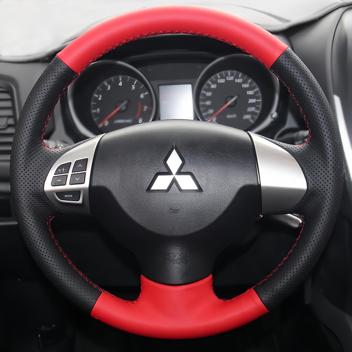 Steering Wheel Cover for Mitsubishi i-MiEV Lancer 9 IX Lancer Sportback Outlander Sport RVR ASX Colt L200 Triton