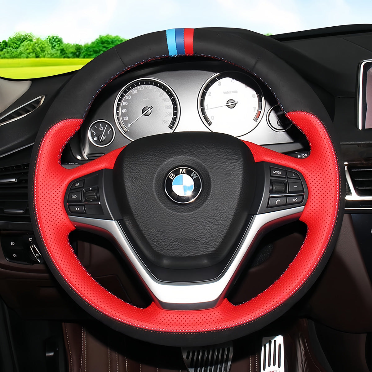 Steering Wheel Cover for BMW X5 F15 2013-2018 X6 F16 2014-2019