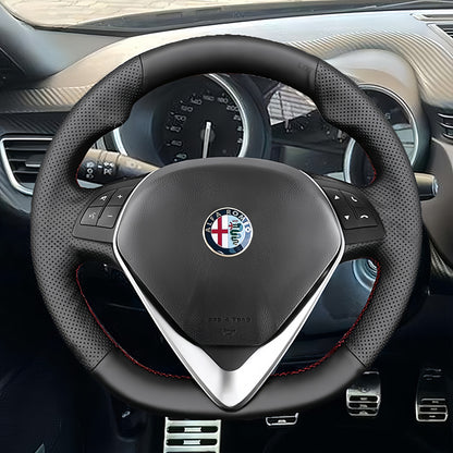 Steering Wheel Cover for Alfa Romeo Giulietta 2014-2021 (D Shape)