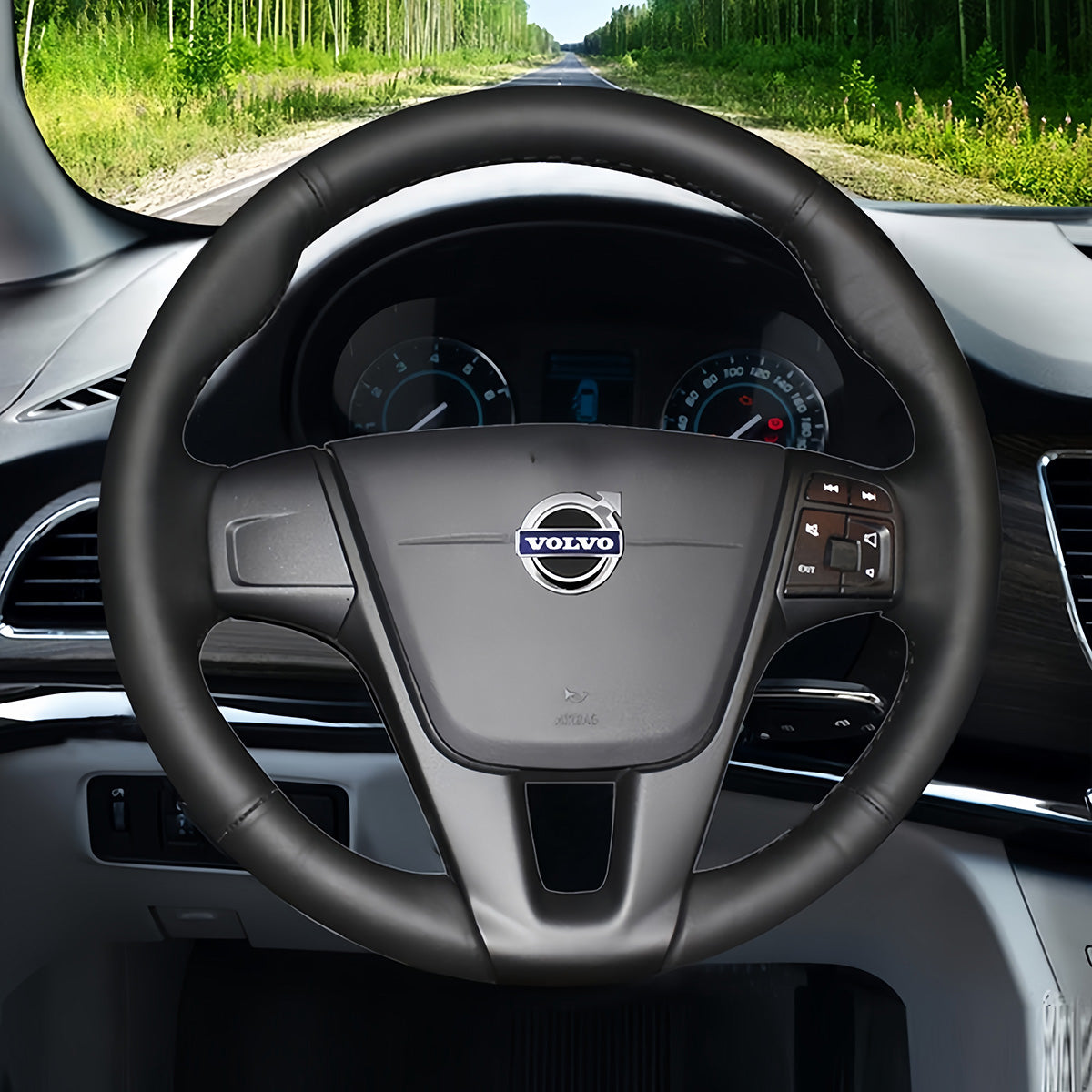 Lenkradbezug für Volvo S60, V40, V60, V70, XC60 2014.