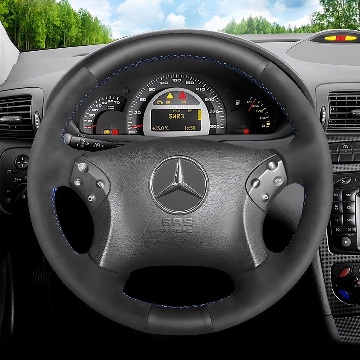 Steering Wheel Cover for Mercedes-Benz C-Class W203 C32 AMG 2001-2007