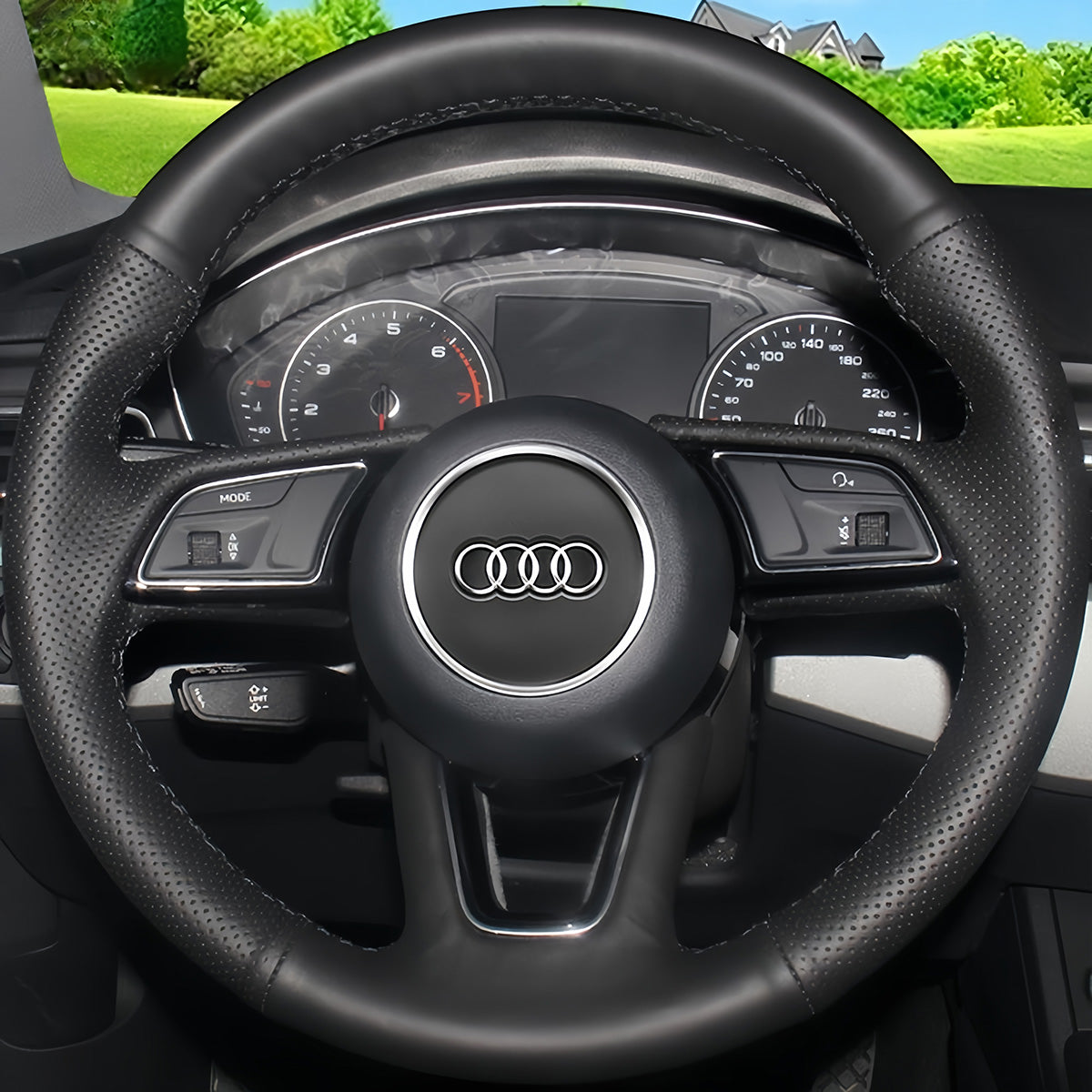 Steering Wheel Cover for Audi A1 A3 A4 A5 S3 S4 S5 Q2 2015-2022