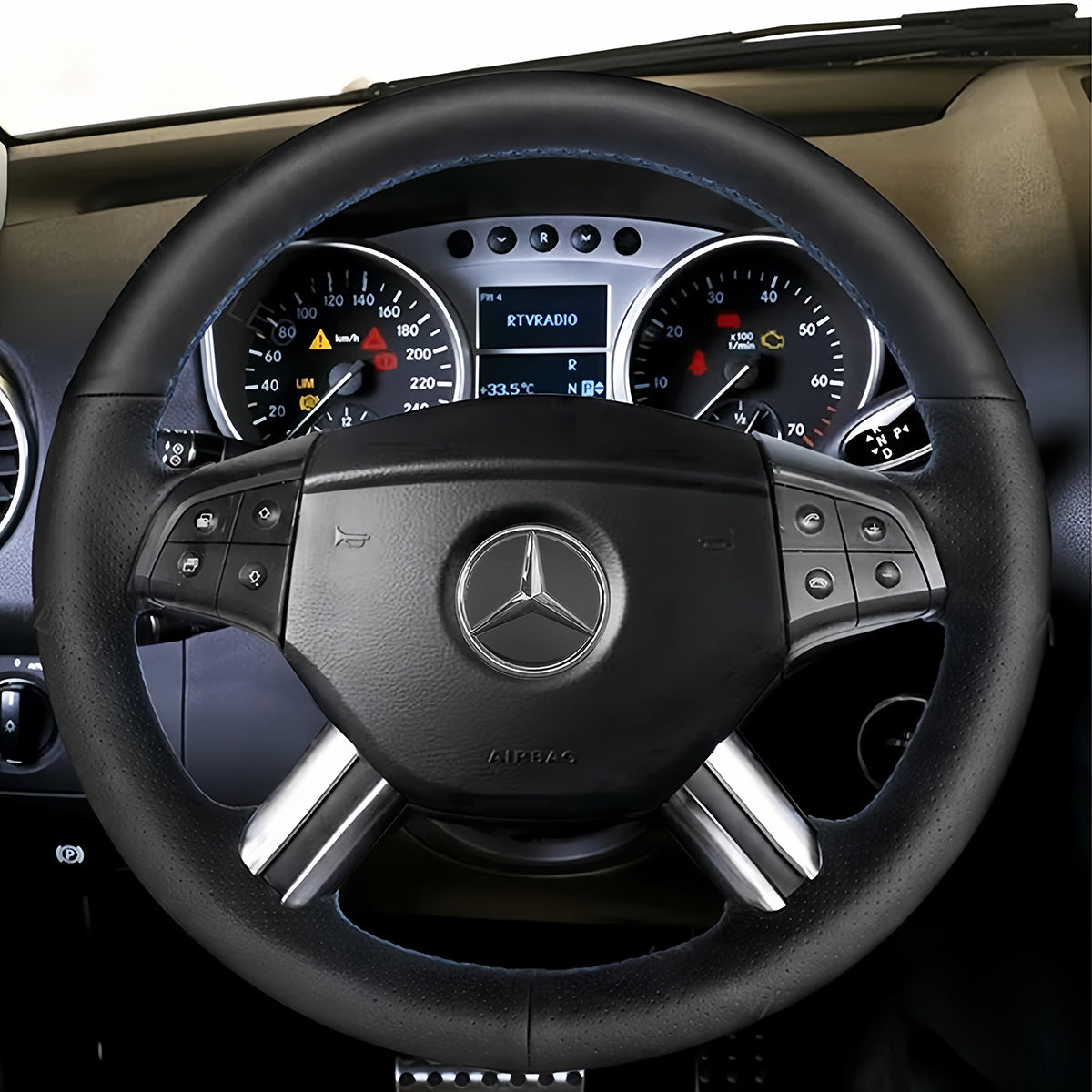 Steering Wheel Cover for Mercedes-Benz GL-Class X164 M-Class W164 R-Class 2005-2009