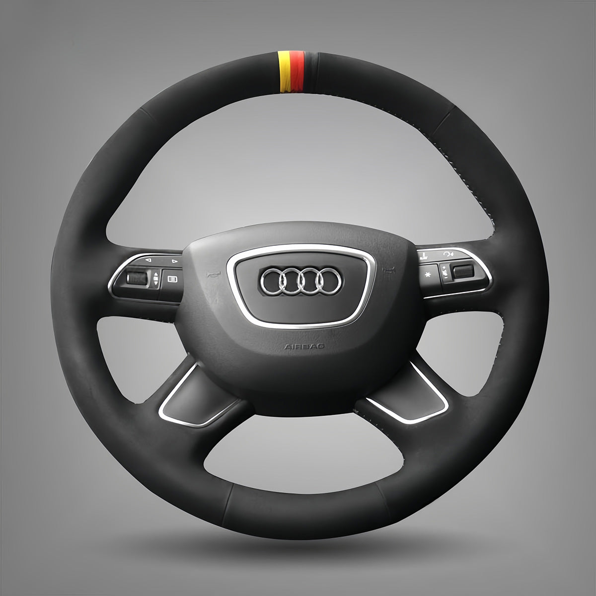 Steering Wheel Cover for Audi A3 A4 A6 A8 Q3 Q5 Q7 Allroad 2010-2019