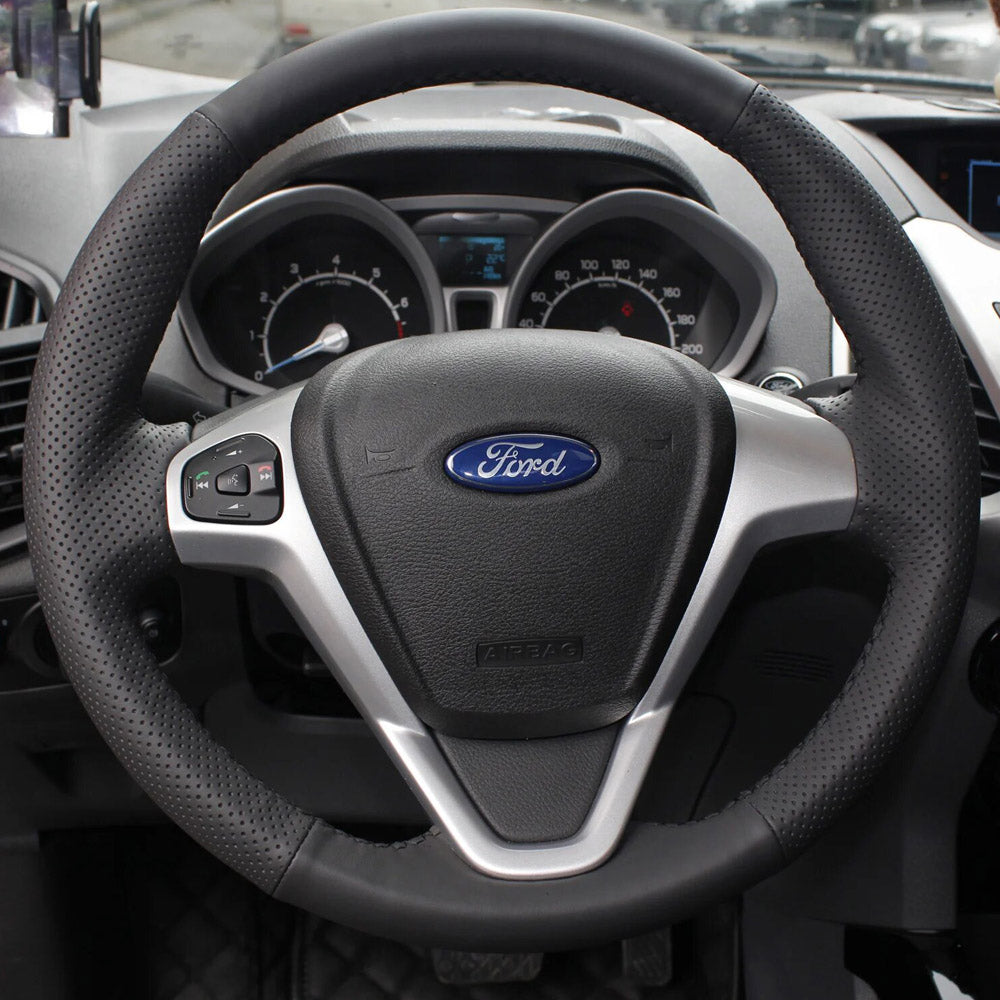 Steering Wheel Cover for Ford MK7 Fiesta VI VII Ecosport B-MAX Ka Tourneo Transit Courier 2008-2024