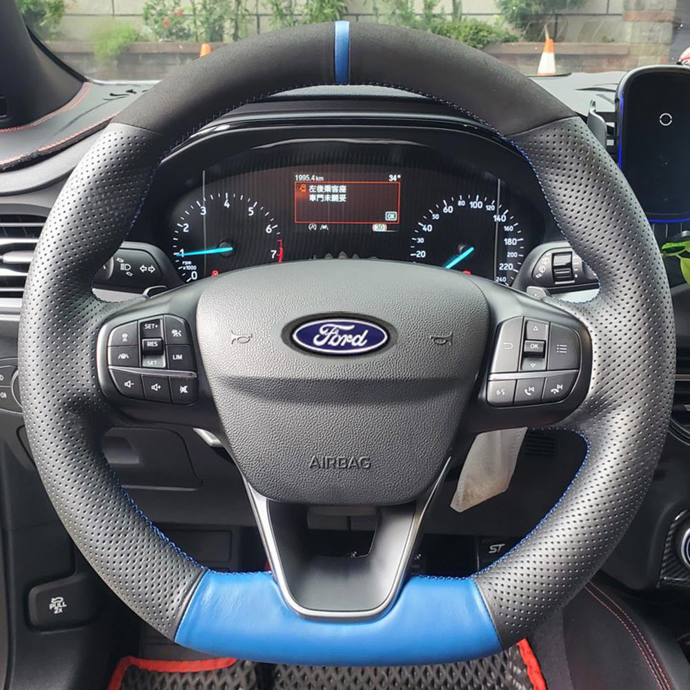 Steering Wheel Cover for Ford Escape Focus Fiesta Kuga Puma ST ST-Line 2017-2025