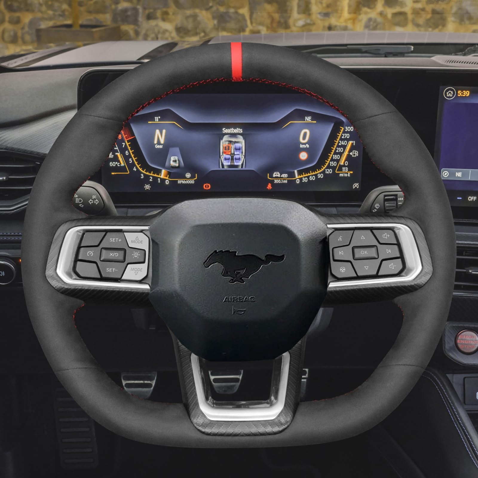 Steering Wheel Cover for Ford Mustang Ecoboost S650 Dark Horse 2024