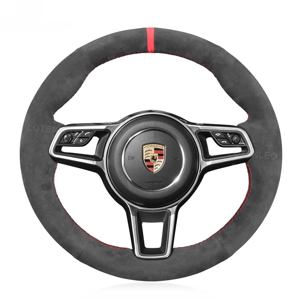 Steering Wheel Cover for Porsche 911 718 Boxster Cayman 911 918 Spyder Cayenne Macan Panamera 2015-2022