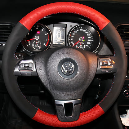 Steering Wheel Cover for Volkswagen VW Golf Tiguan Limited Passat Golf Jetta CC 2009-2018