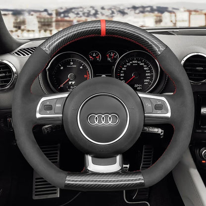 Steering Wheel Cover for Audi A2 A3 A4 A6 A8 TT S3 S4 R8 RS 4/6