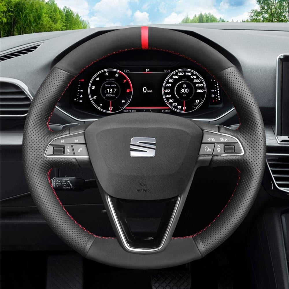 Steering Wheel Cover for SEAT Leon 5F Toledo Arona 2013-2021