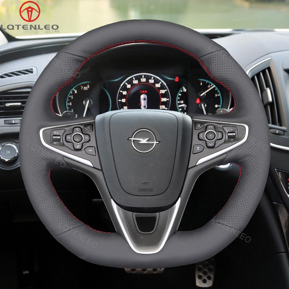 LQTENLEO Carbon Fiber Leather Suede Hand-stitched Car Steering Wheel Cover for Buick Regal GS - LQTENLEO Official Store