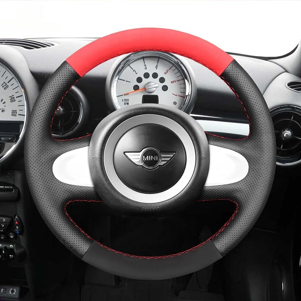 Steering Wheel Cover for Mini R56 R57 Coupe Cooper Clubman Clubvan Convertible Countryman Paceman Roadster Hardtop 2006-2017