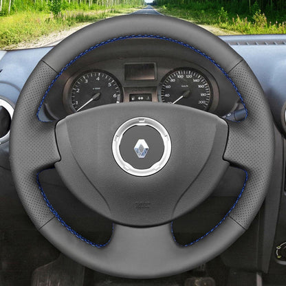 Steering Wheel Cover for Renault Clio Twingo 2 Logan Sandero 1 / Dacia Logan Sandero 2001-2015