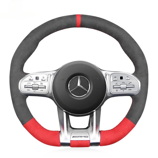 Steering Wheel Cover for Mercedes-Benz AMG A35 W177 W205 W213 W167 W222 C63 C190 E63 H247 X253