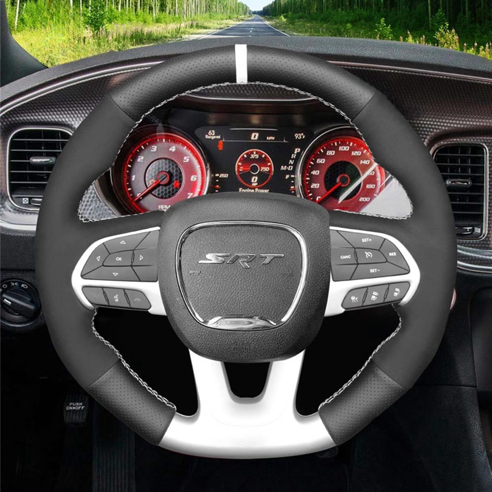 Steering Wheel Cover for Dodge Challenger Charger Durango SRT 2015-2023