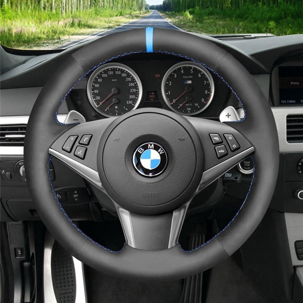 Steering Wheel Cover for BMW 5 Series E60 E61 2003-2010 6 Series E63 E64 2004-2009